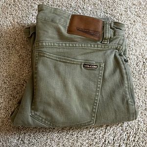 Volcom Olive Green Men's Jeans